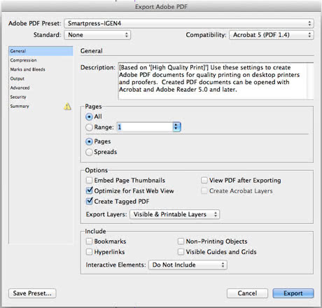 Save PDF from InDesign with Smartpress.com Job Options Save PDF from InDesign with Smartpress.com Job Options