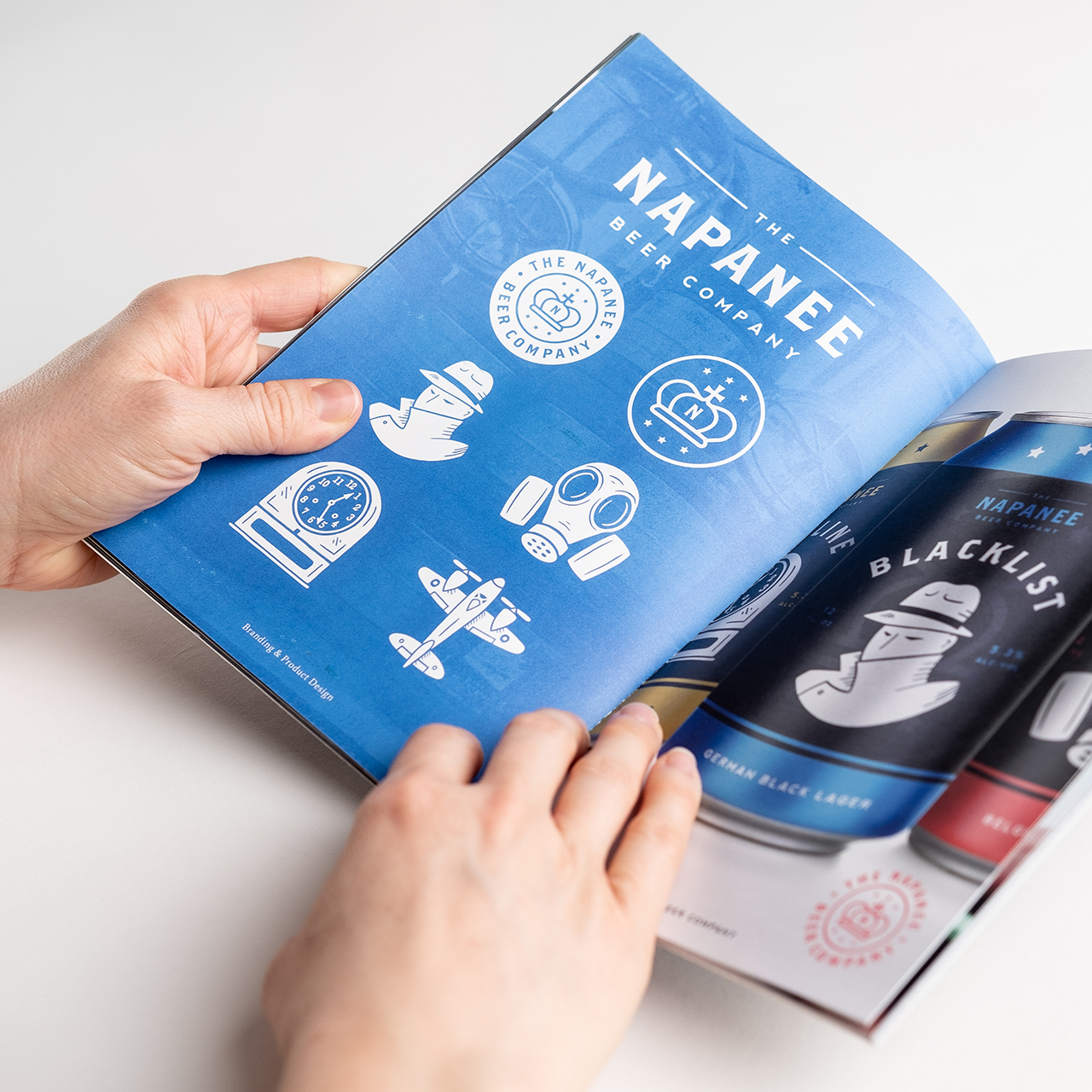 Nicholas Moegly portfolio book has uncoated smooth interior pages
