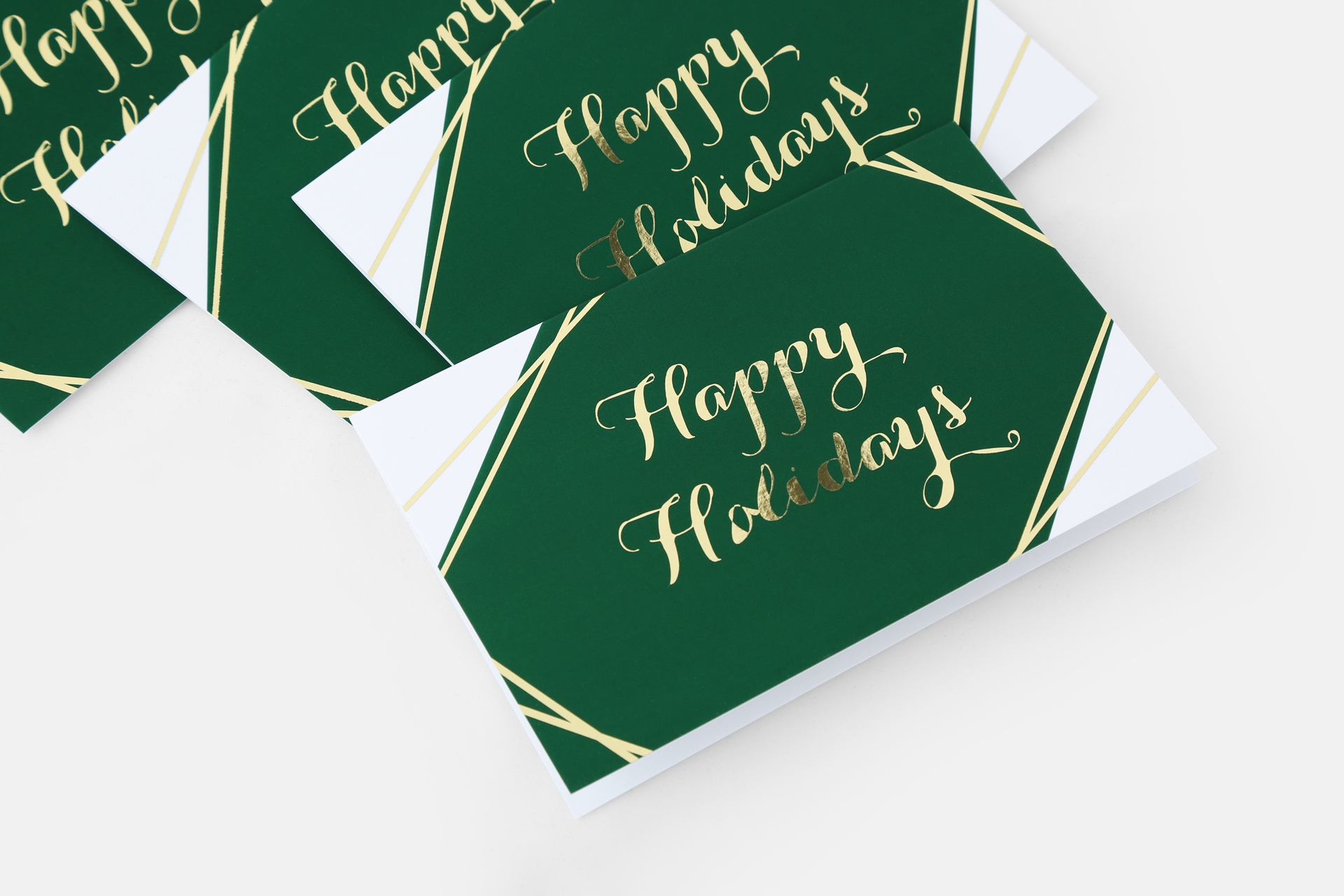 Gold foil greeting cards