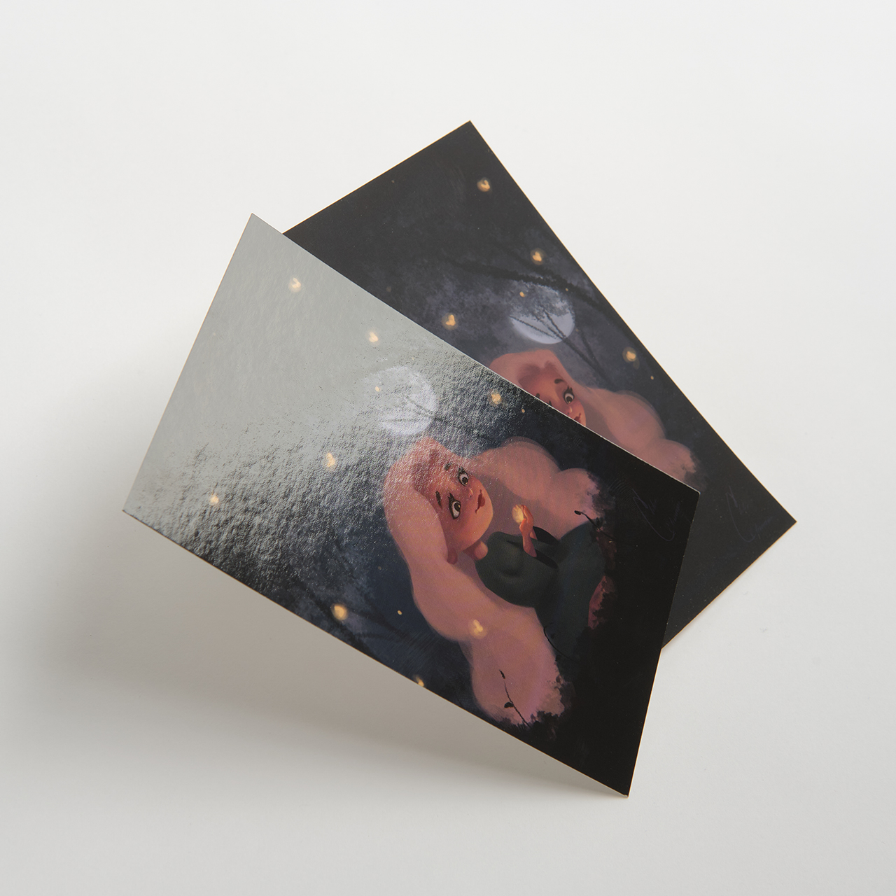 Postcards with Soft Touch laminate