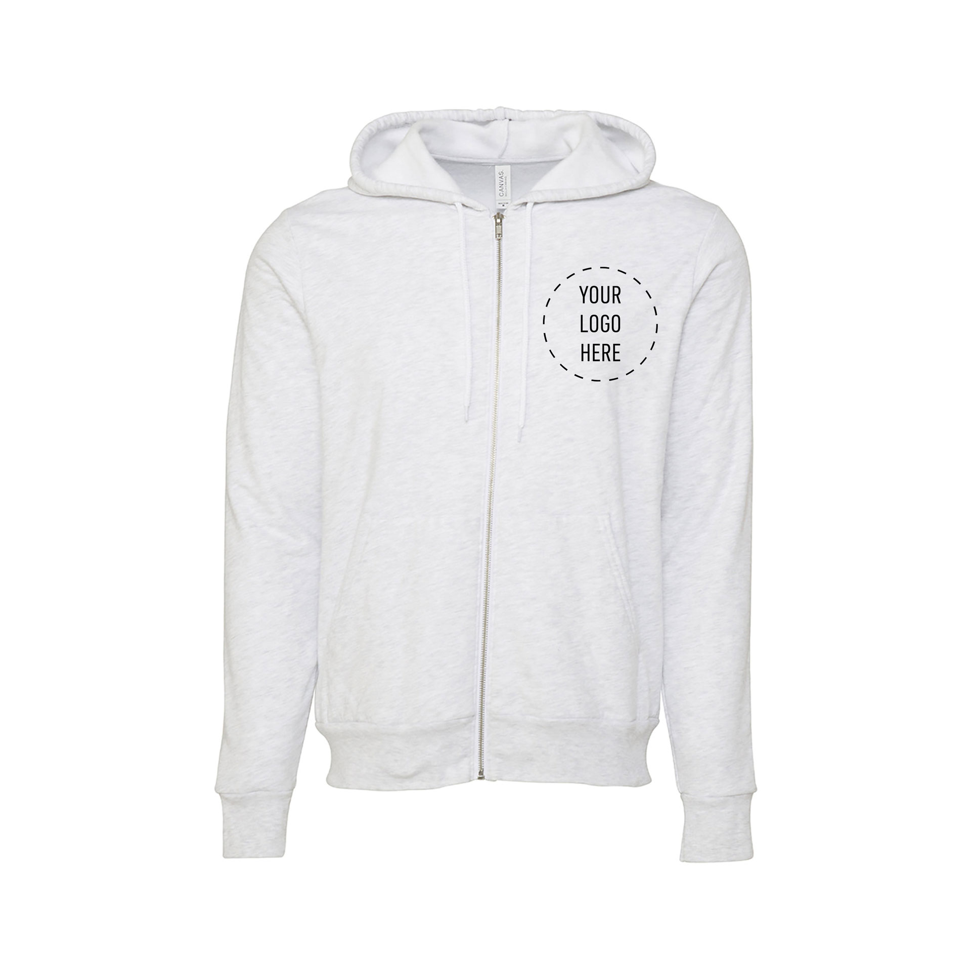 Bella + Canvas® Unisex Zip-up Hooded Sweatshirt | Smartpress