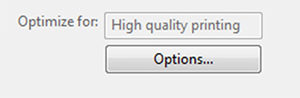 Save PDF Options in Publisher