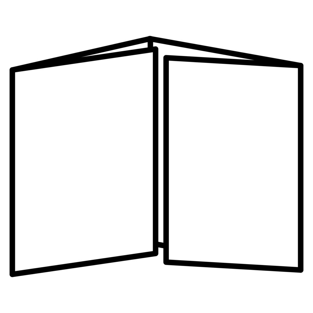 Brochure folding ideas - closed gate fold