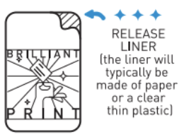 Release window cling liner